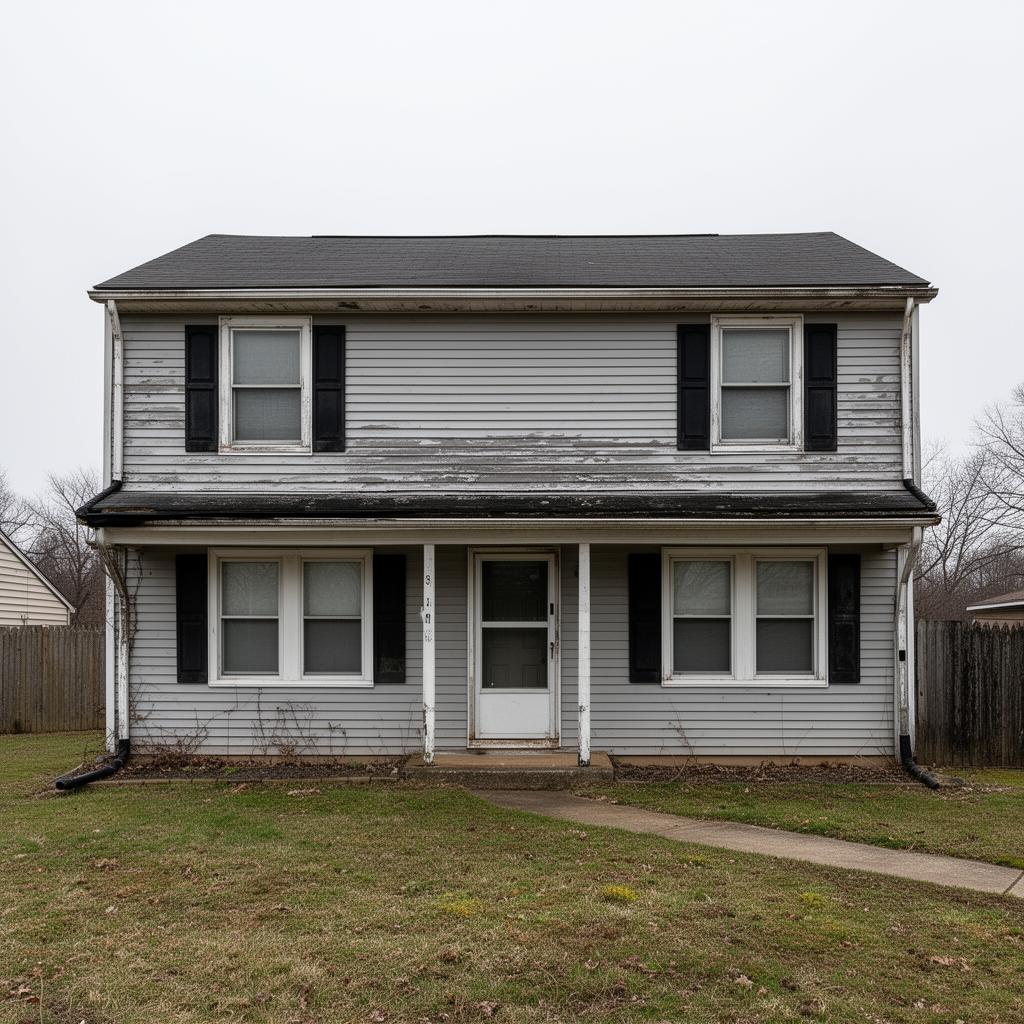 Home exterior before renovation
